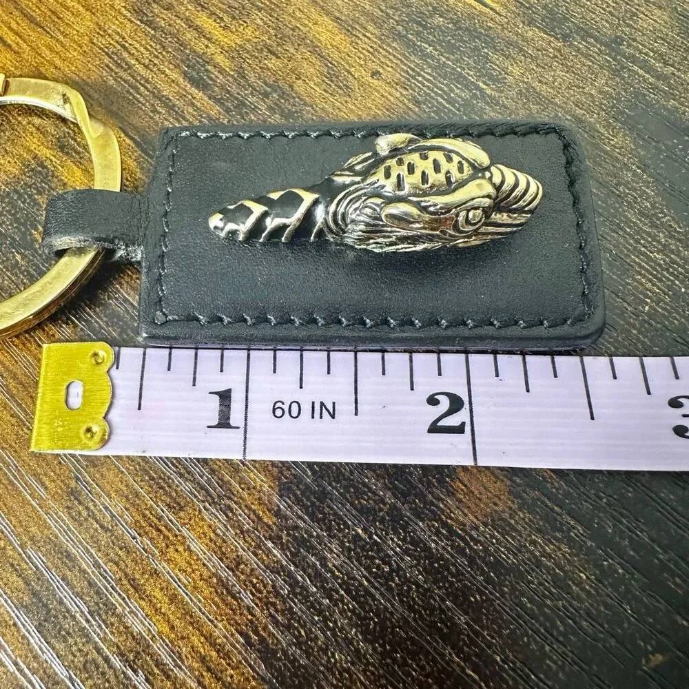Gucci Tiger‎ Metal Leather Key Ring Keychain Bag Charm